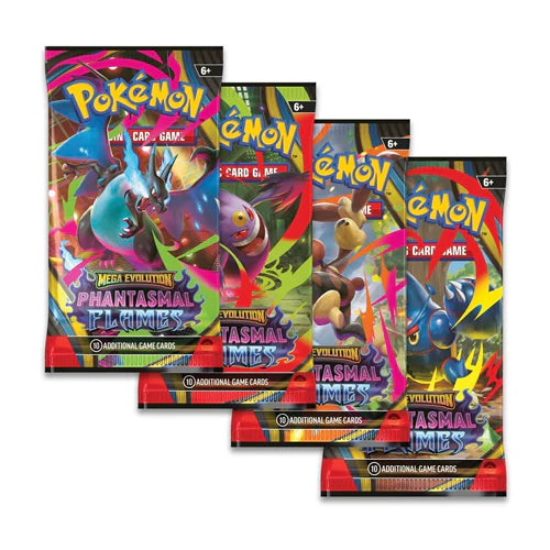 Pokemon Mega Evolution—Phantasmal Flames Booster Pack